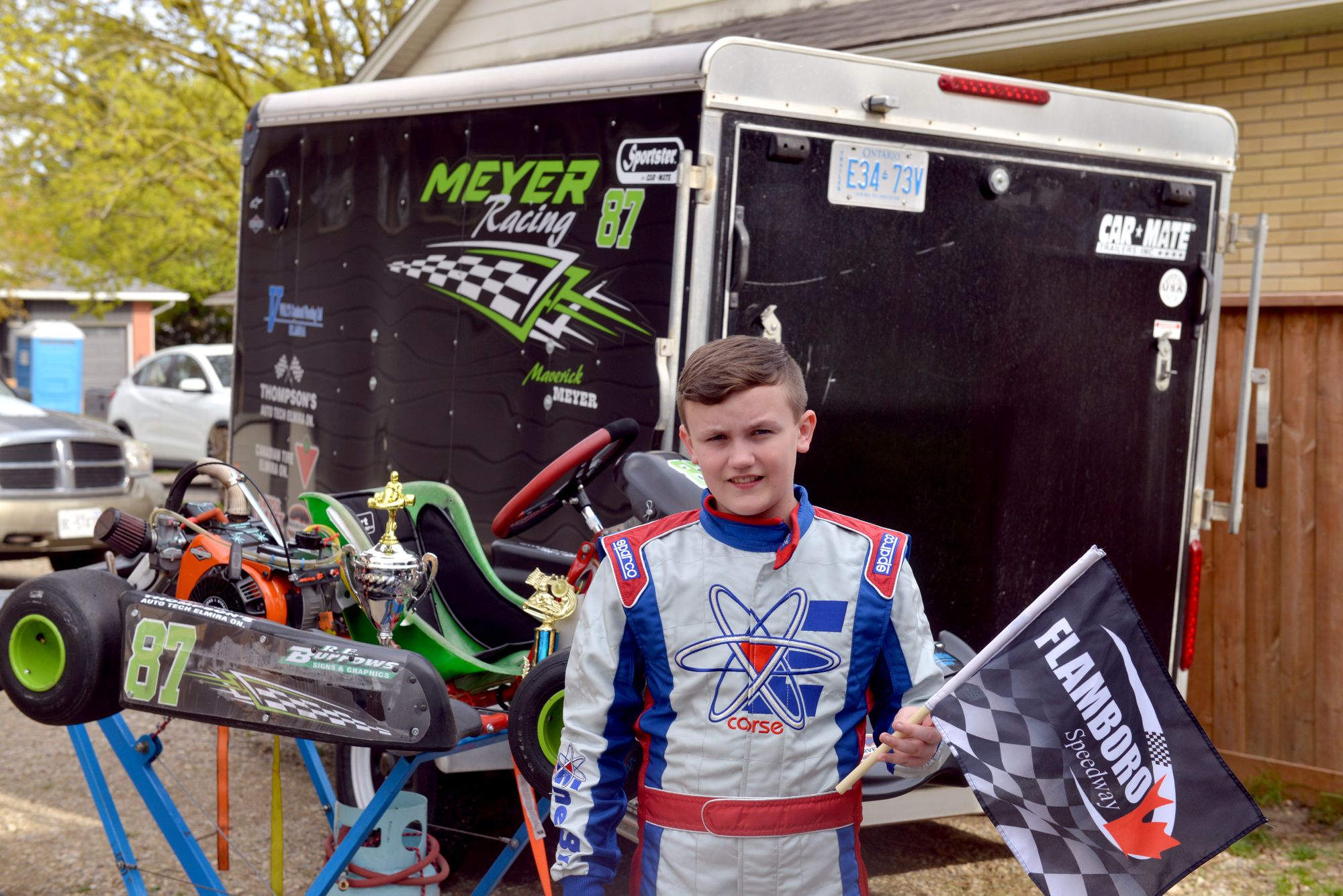 Young local racer making his mark on the go-kart circuit