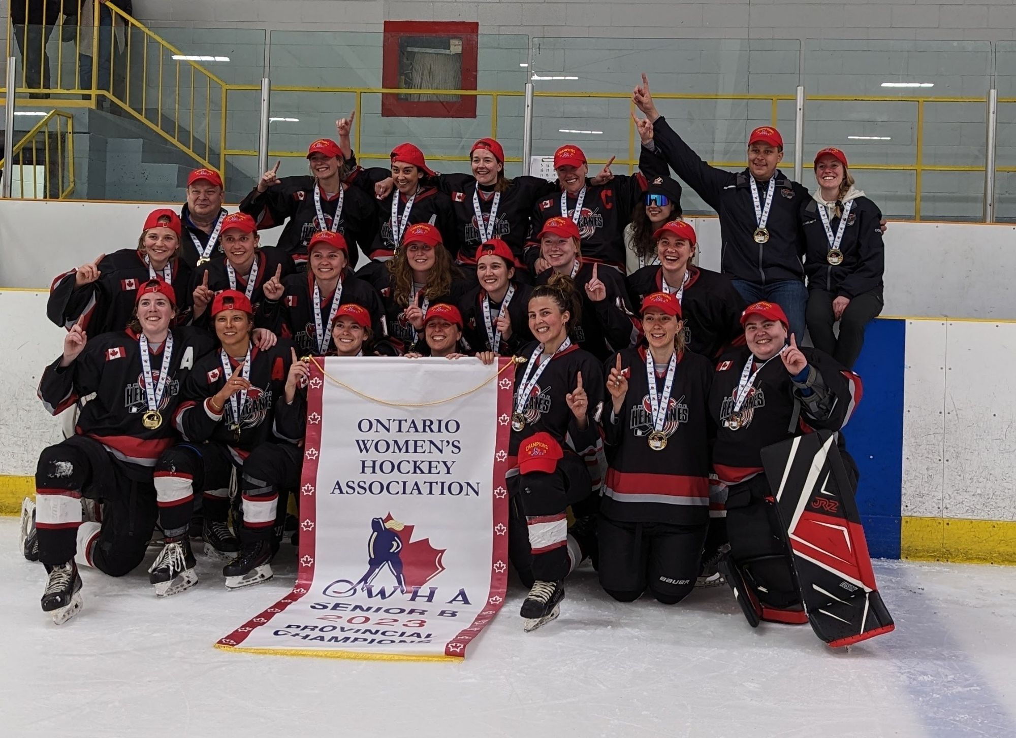                      Twin Centre Hericanes senior squad caps great season with OWHA title                             
                     