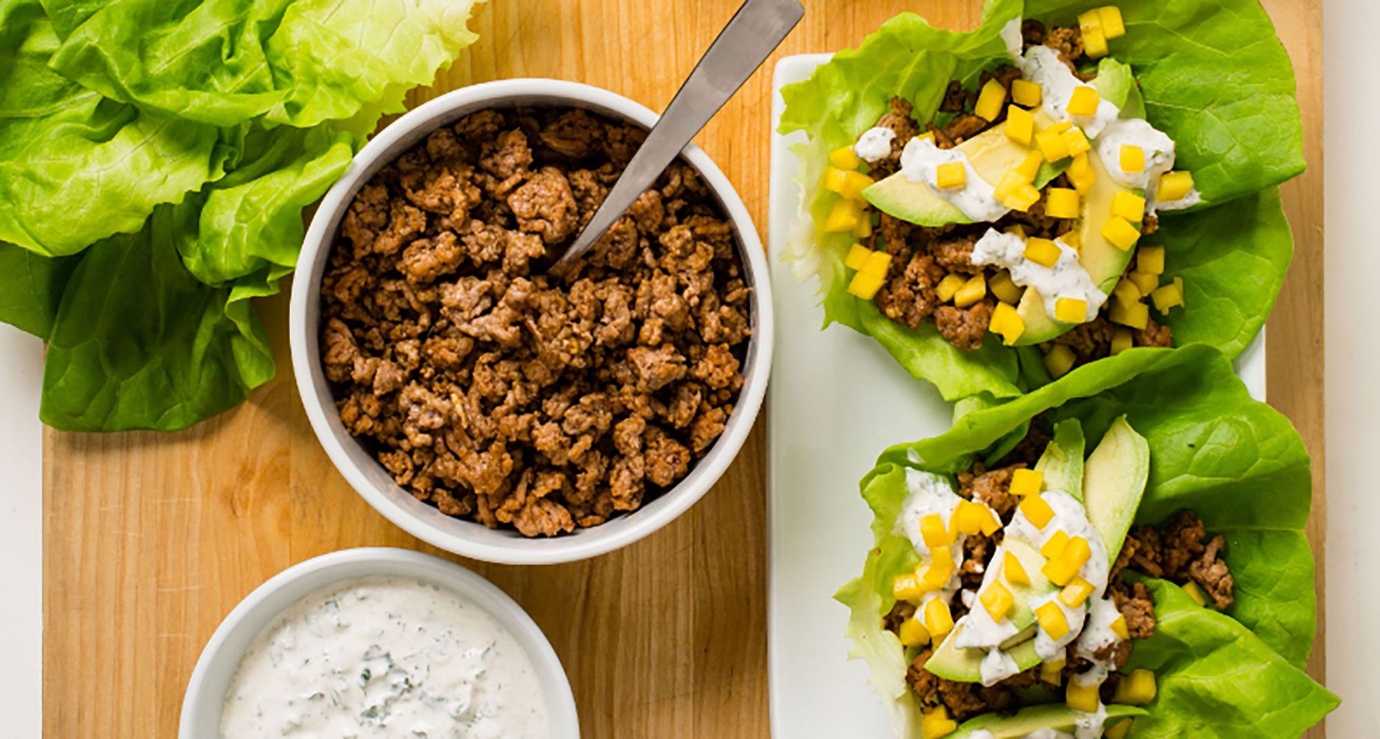 Add spiced pork lettuce wraps to your weekly dinner rotation