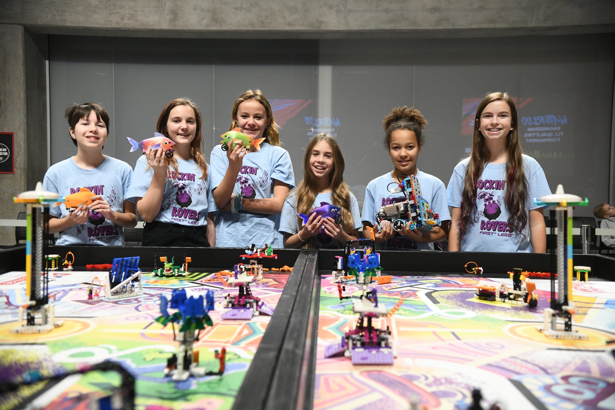 Girls take on engineering challenges in Lego robotics competition
