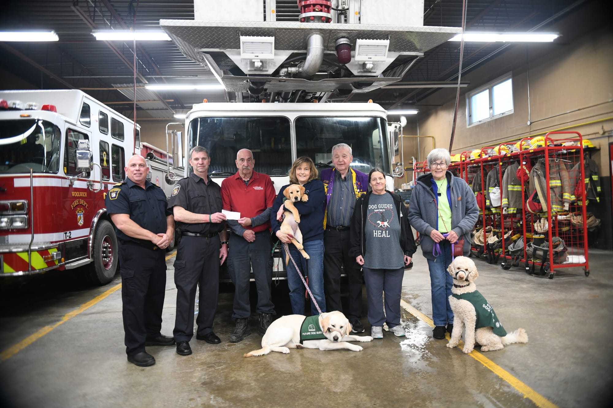 Elmira Lions, firefighters share proceeds from dance