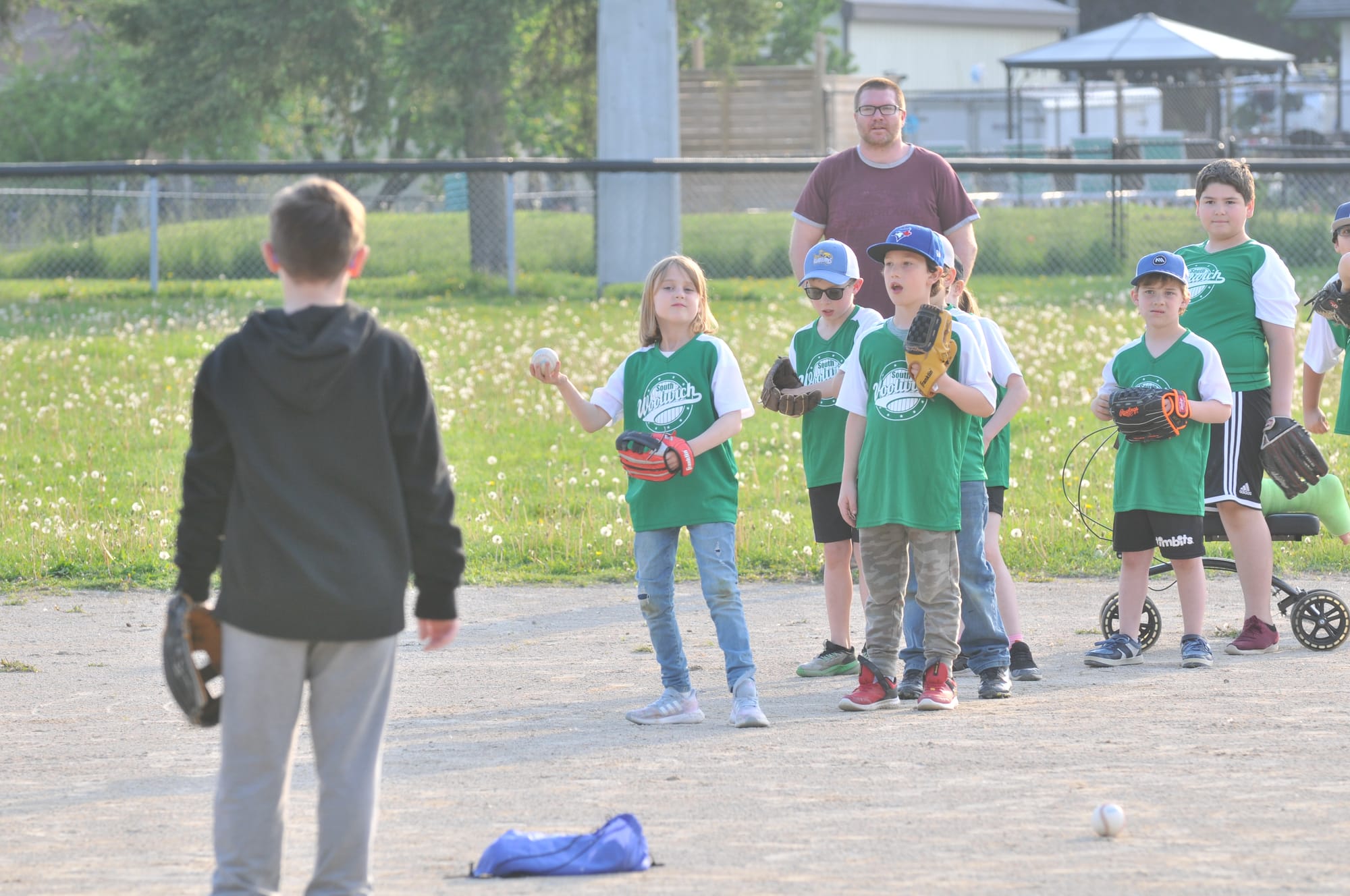 Young baseball players back  on the diamond in Woolwich