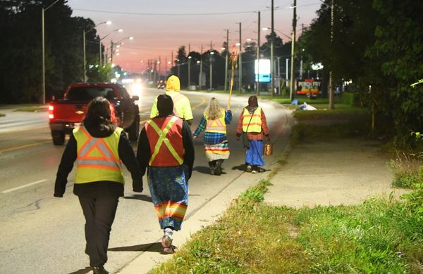 Water walkers made their way through Woolwich this week