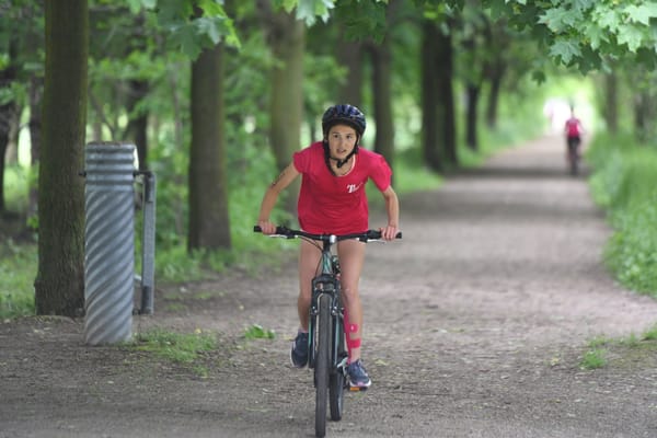 Student athletes hit the streets of Elmira during this week’s Tinman Triathlon