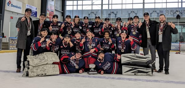 Woolwich U15 hockey team caps season with Triple Crown win