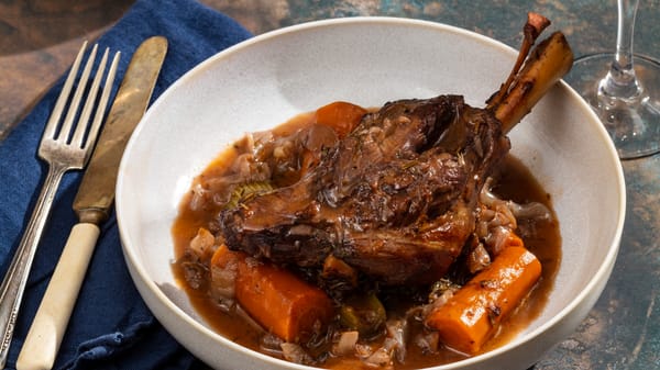 This lamb is fall-off-the-bone tender and deeply flavourful