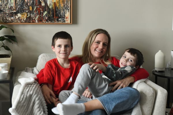 Ringing the bell to mark a happy day