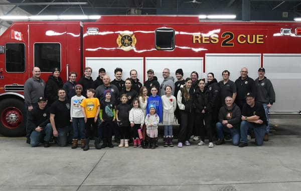 St. Jacobs PS  closer to new playground with donation from firefighters
