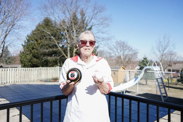 Longtime participant in blind sports, Norm Green encourages others to take part