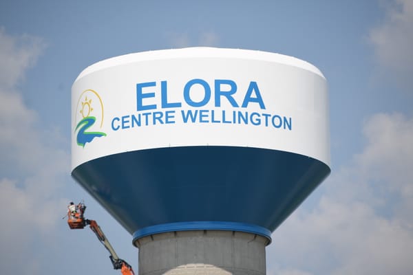 Water-tower paint job provides more than a few laughs in Elora