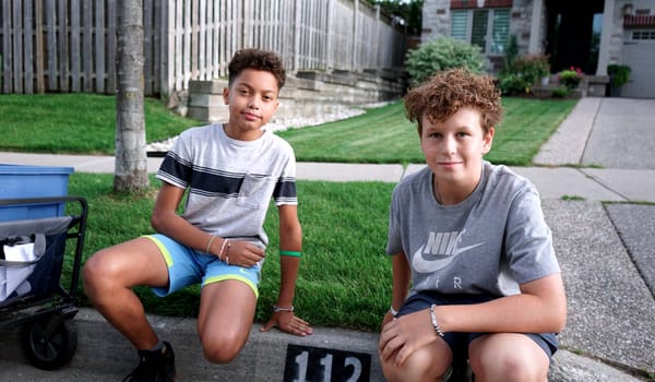 Young entrepreneurs leave their marks, one curb at a time