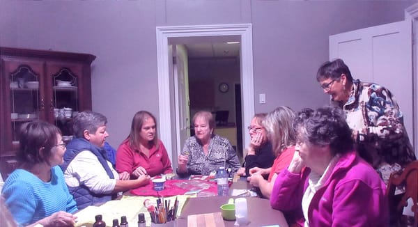 CWL ladies make soap at latest meeting