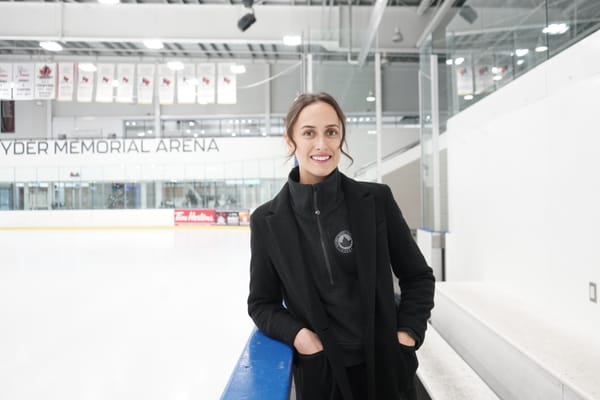 Elmira’s Marlowe Schott serving as a linesman in PWHL this season