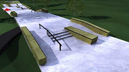 Skateboarders get first look at plan for Elmira park