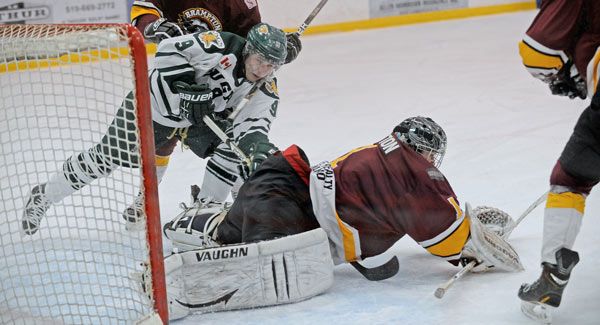 Kobryn picks up four points as Elmira draws first blood