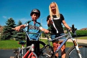 Pedaling her way to silver