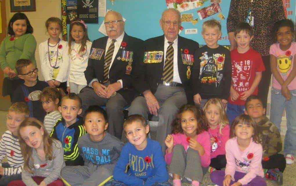 Veterans visit students at St. Boniface