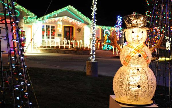 Lighting it up in celebration of Christmas