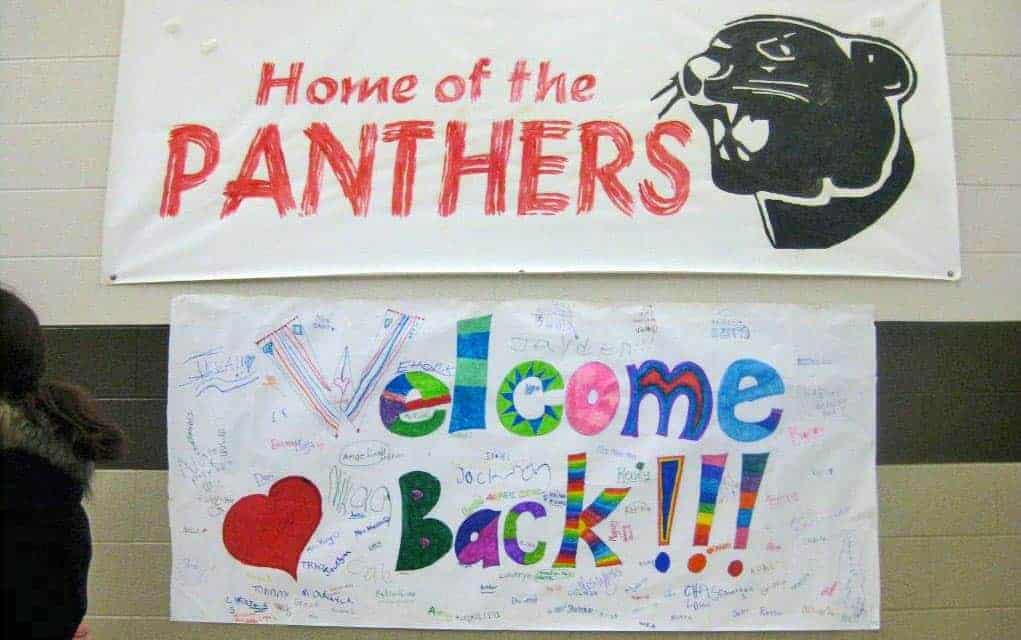 The Grade 7 and 8 students are back