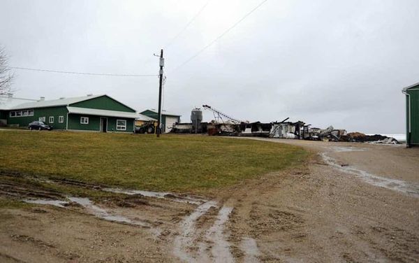 Fire destroys Maryhill barn, claims 45 cows