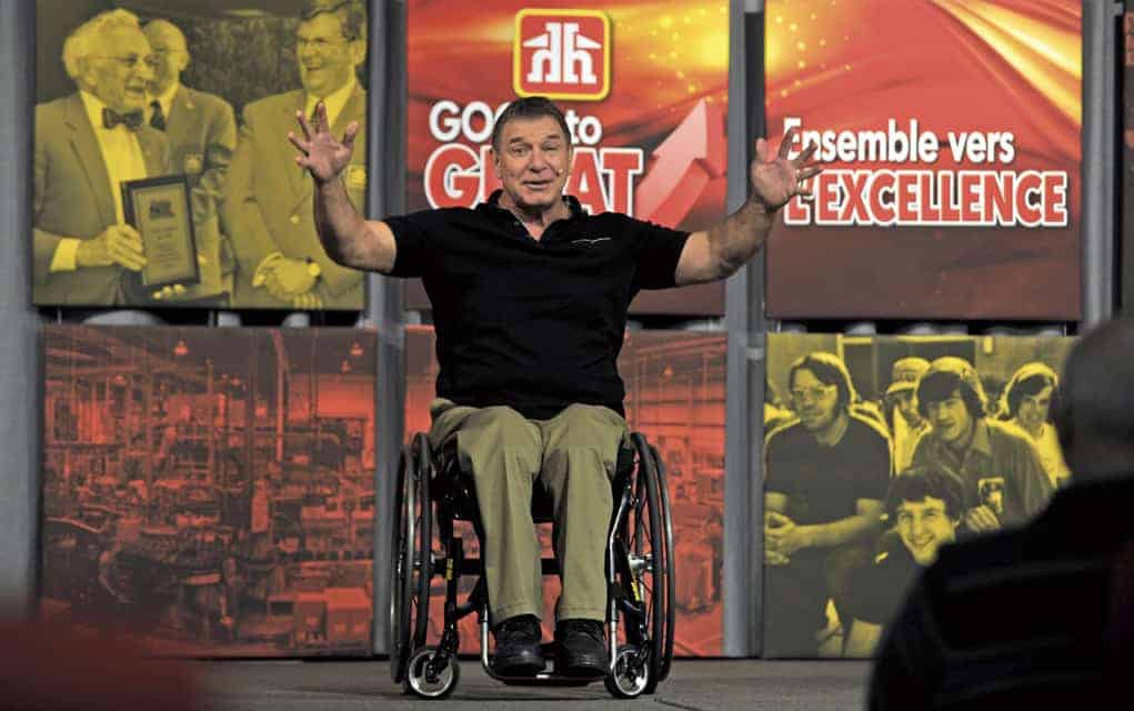 Rick Hansen brings a message of hope and perseverance