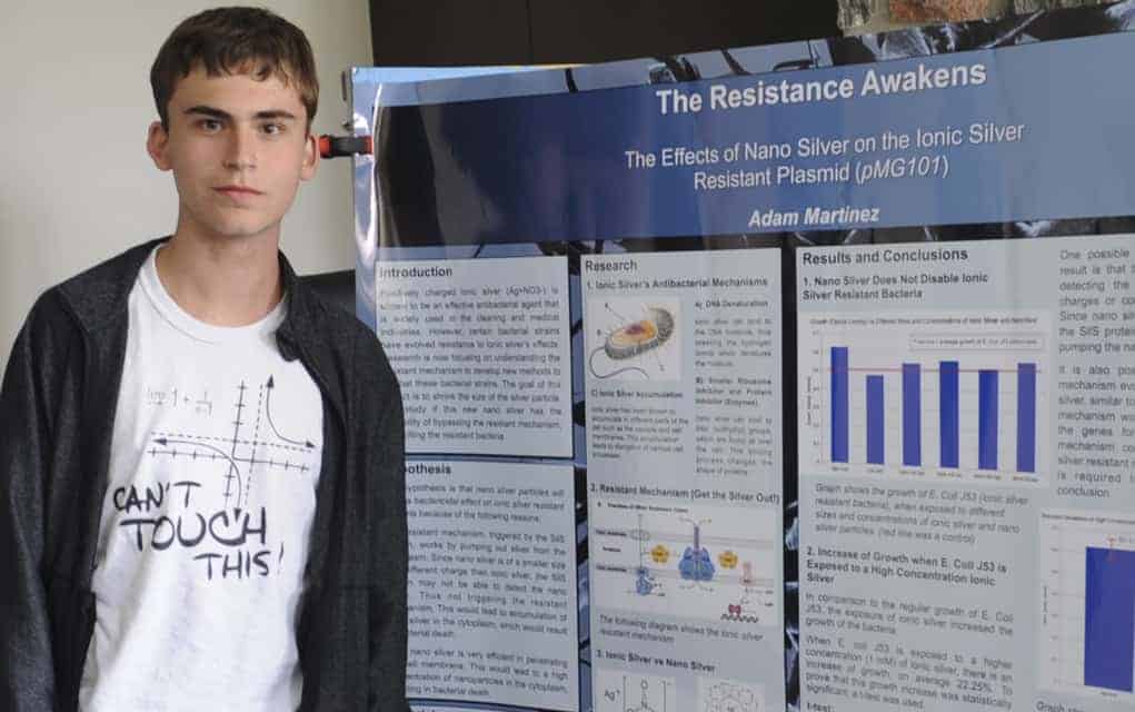 Conestogo student Adam Martinez wins gold in national science fair