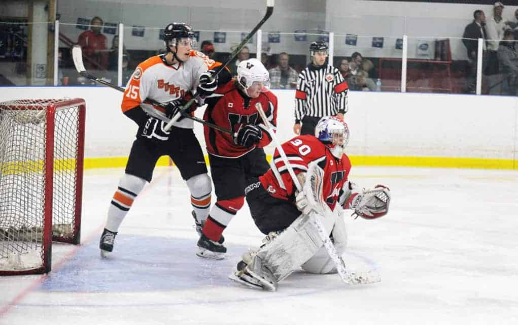 After a back-and-forth affair in New Hamburg, the Jacks steamroll the visiting Burford Bulldogs