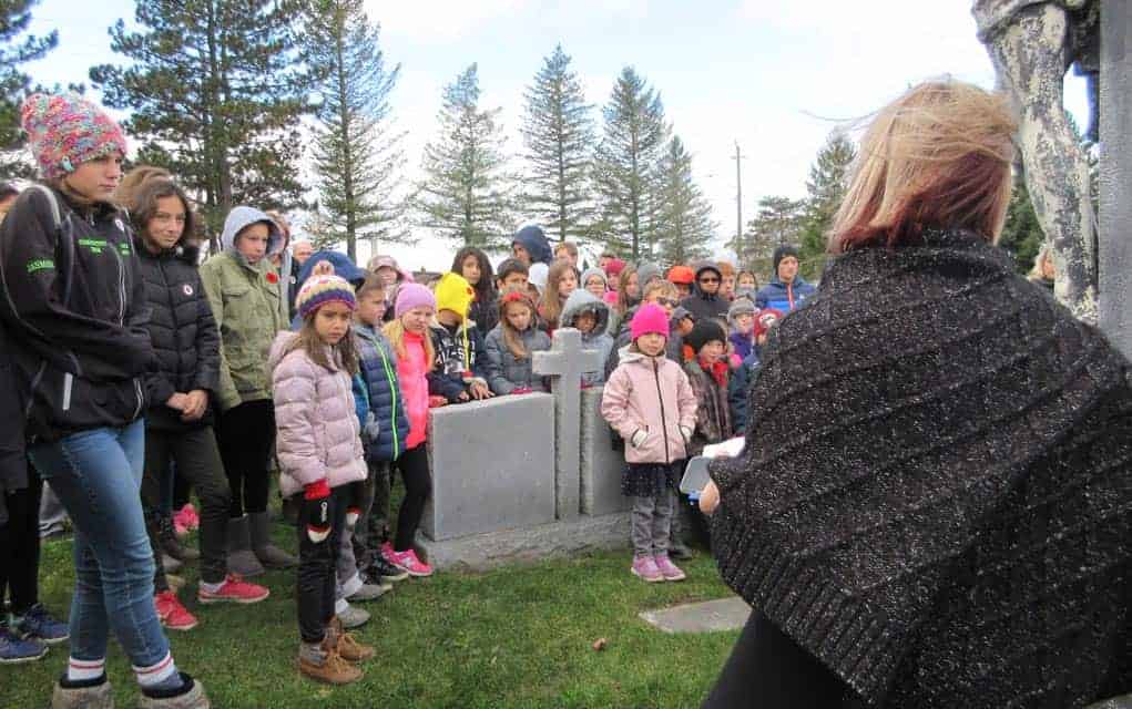 Remembrance Day observances at St. Boniface PS