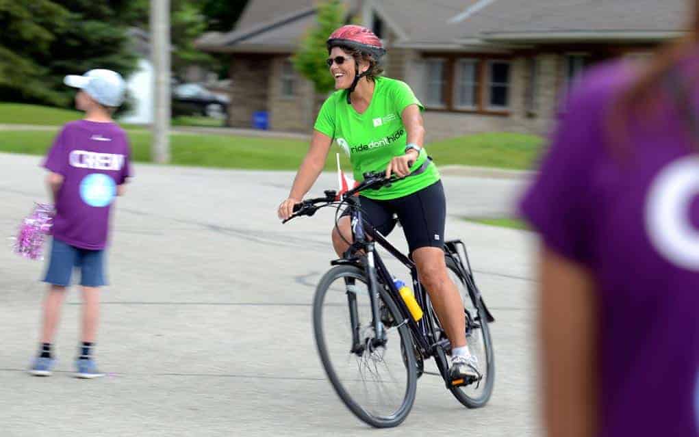 Cycling through the township for mental health awareness
