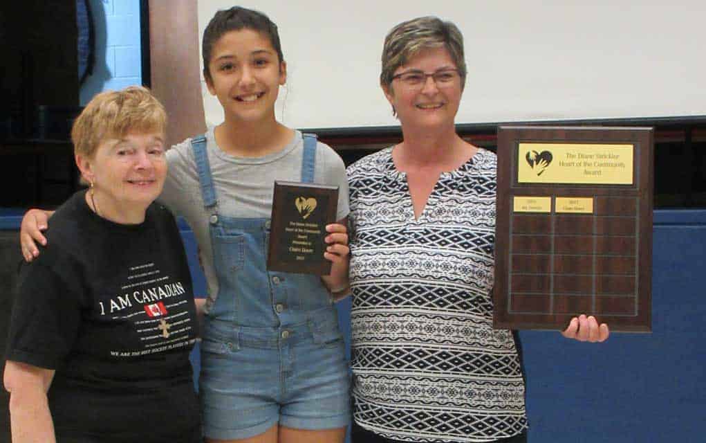 Strickler Community Award goes to Clarie Doerr