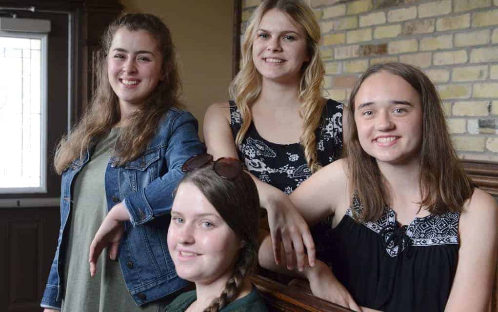 Four local girls are candidates for the title of ambassador at the 2017 Wellesley Township Fall Fair. A winner will be chosen