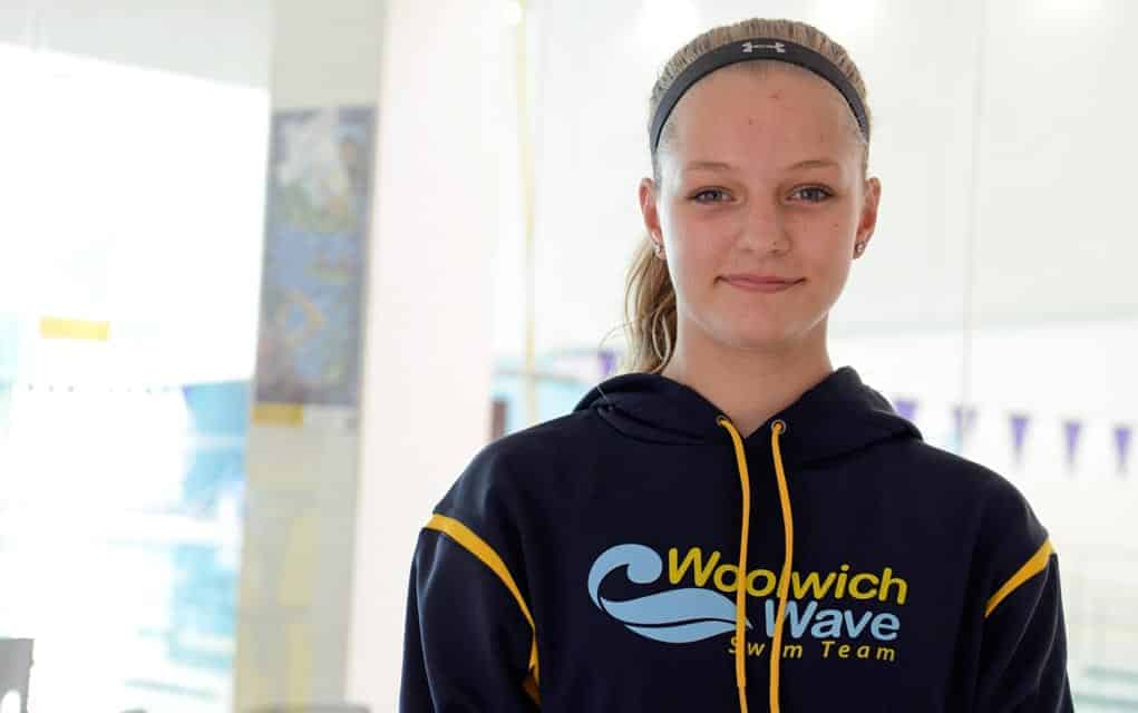 Taylor Girling has advanced steadily since taking up competitive swimming just three years ago