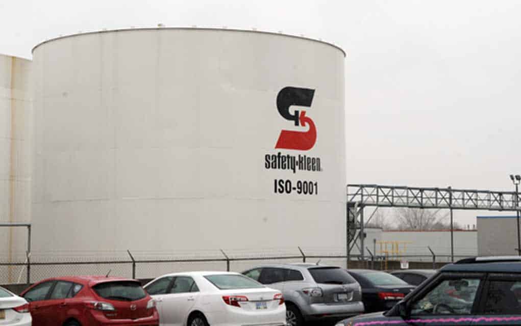 Escaped gas during maintenance at Safety-Kleen