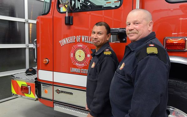 Township firefighters among those who took part in food-and-fund drive Wednesday evening
