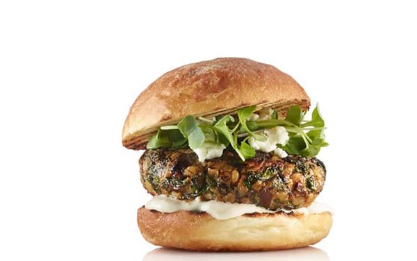 Mushrooms, not meat, are the star of these burgers