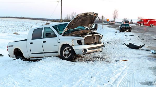Two people injured in head-on collision