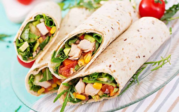 Putting a wrap on vegetarian grab and go lunch