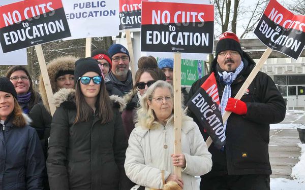 Teachers hit the picket lines