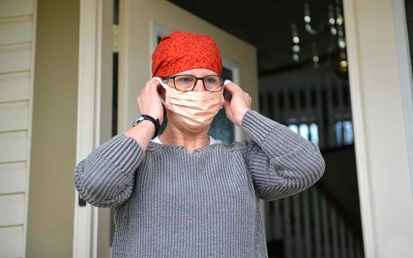 Local woman using sewing skills for a good cause