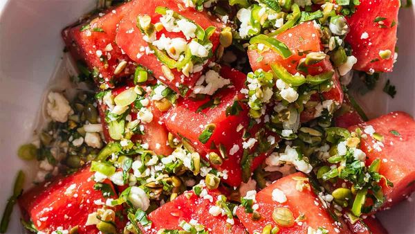 Savory and showstopping watermelon salad