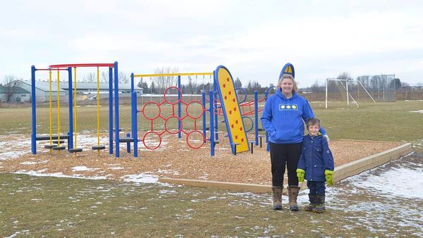 Floradale PS playground project split in two