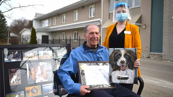 Man’s best friend immortalized on canvas