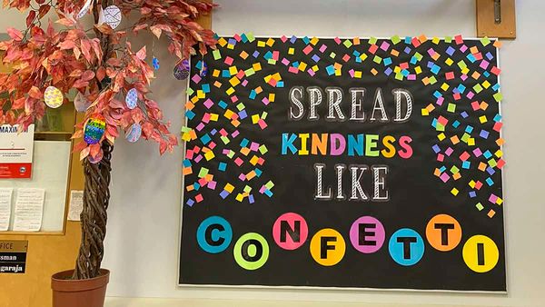 John Mahood students enter tree of kindness into Easter egg contest