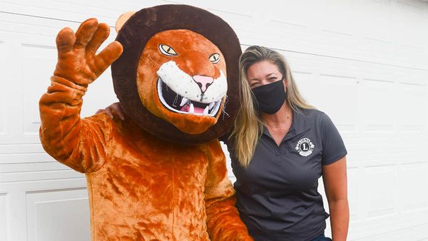 Lions rolling out for food(less) drive(by)