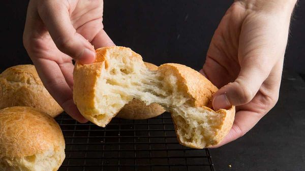 These cheesy rolls, originally from Brazil, are easy to make in your own kitchen