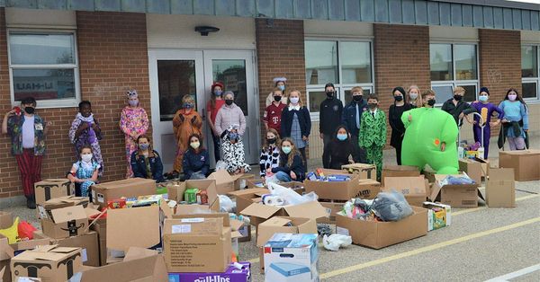 Kids bring in big haul for the food bank