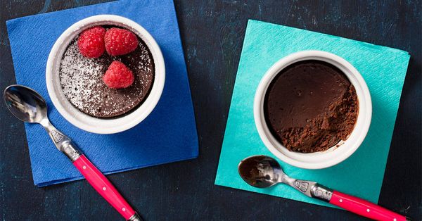 Everyone gets their own (mini) chocolate cake