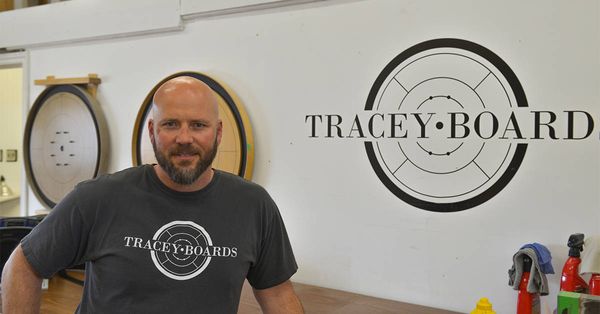 Taking his love of crokinole on the road