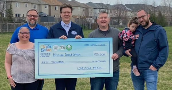Conestoga Meats pledges to match donations to Breslau splash pad