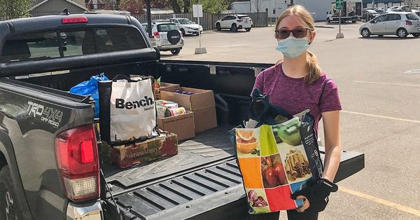 Class project nets high school student a big return for food bank